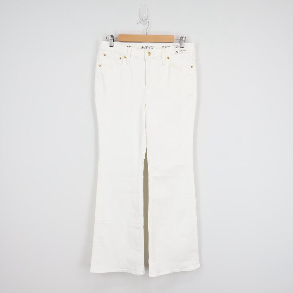 J.Crew Bootcut Jean White Denim Size 29 Petite NWT